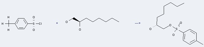 Uses of 1,2-Octanediol,(2R)- can be used to produce (R)-(+)-2-hydroxyoctyl tosylate.